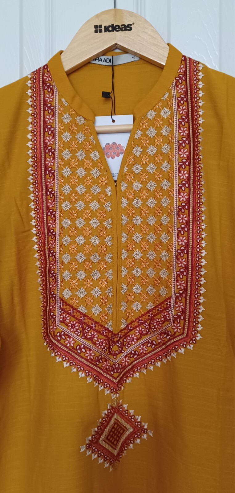 NWT KHAADI Size XL/16, S/10 Embroidered Khaddar Kameez Fall/Winter Pakistani