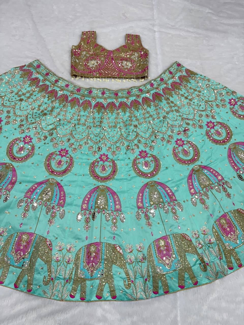 Bollywood Indian Lehenga Ethnic Wedding Pakistani Bridal Party Lengha Choli