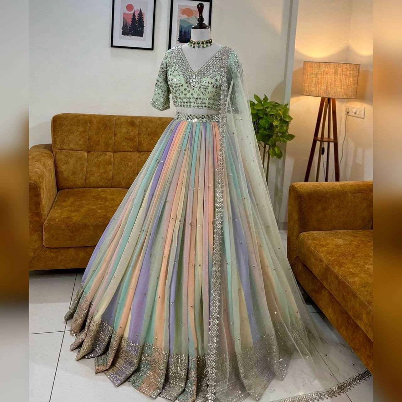 Lehenga choli For Women Readymade Fully stitched lehenga wedding Bridal Lehenga