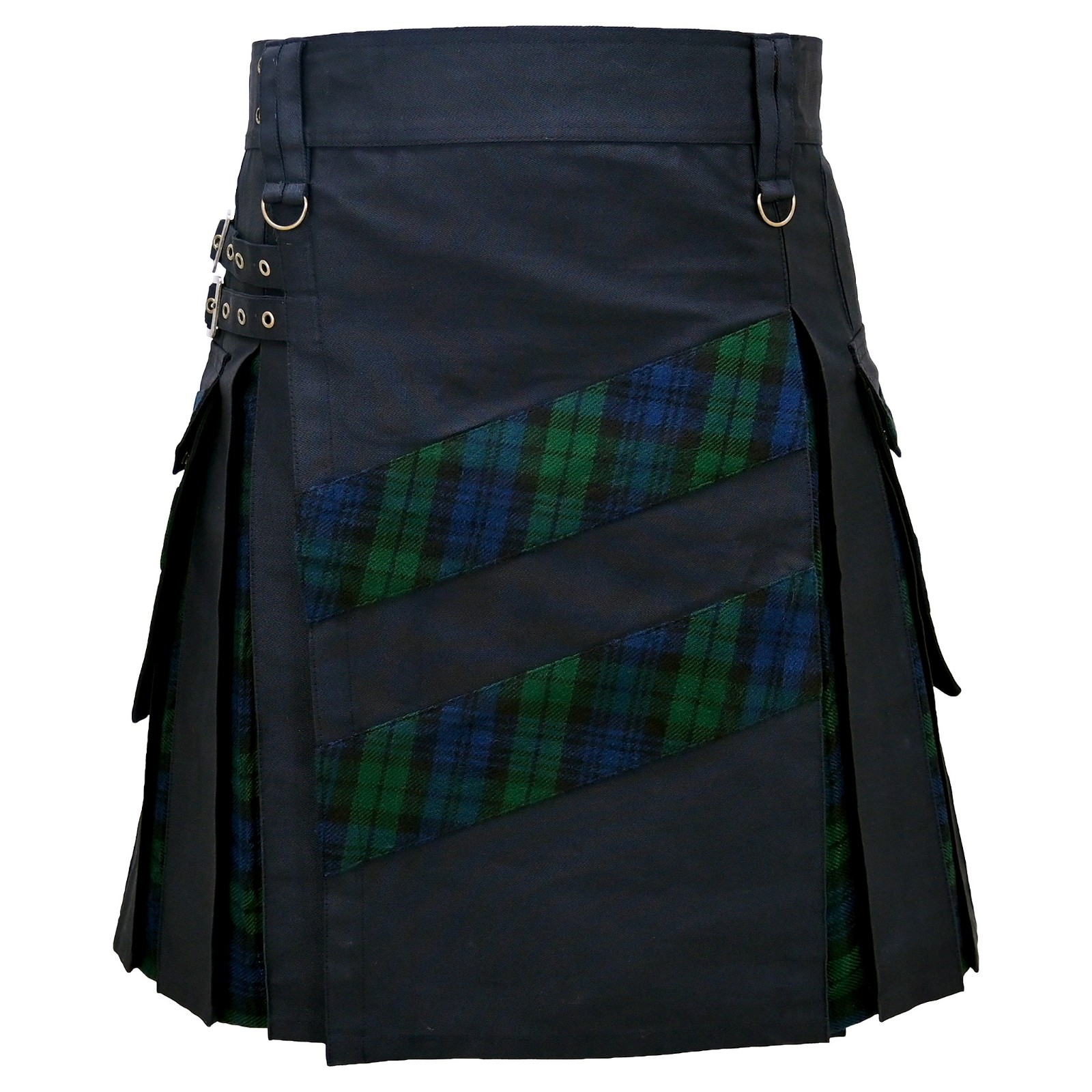 Traditional Scotland Hybrid Tartan Pride of ScotlanCross Stripes Kilt Highlander