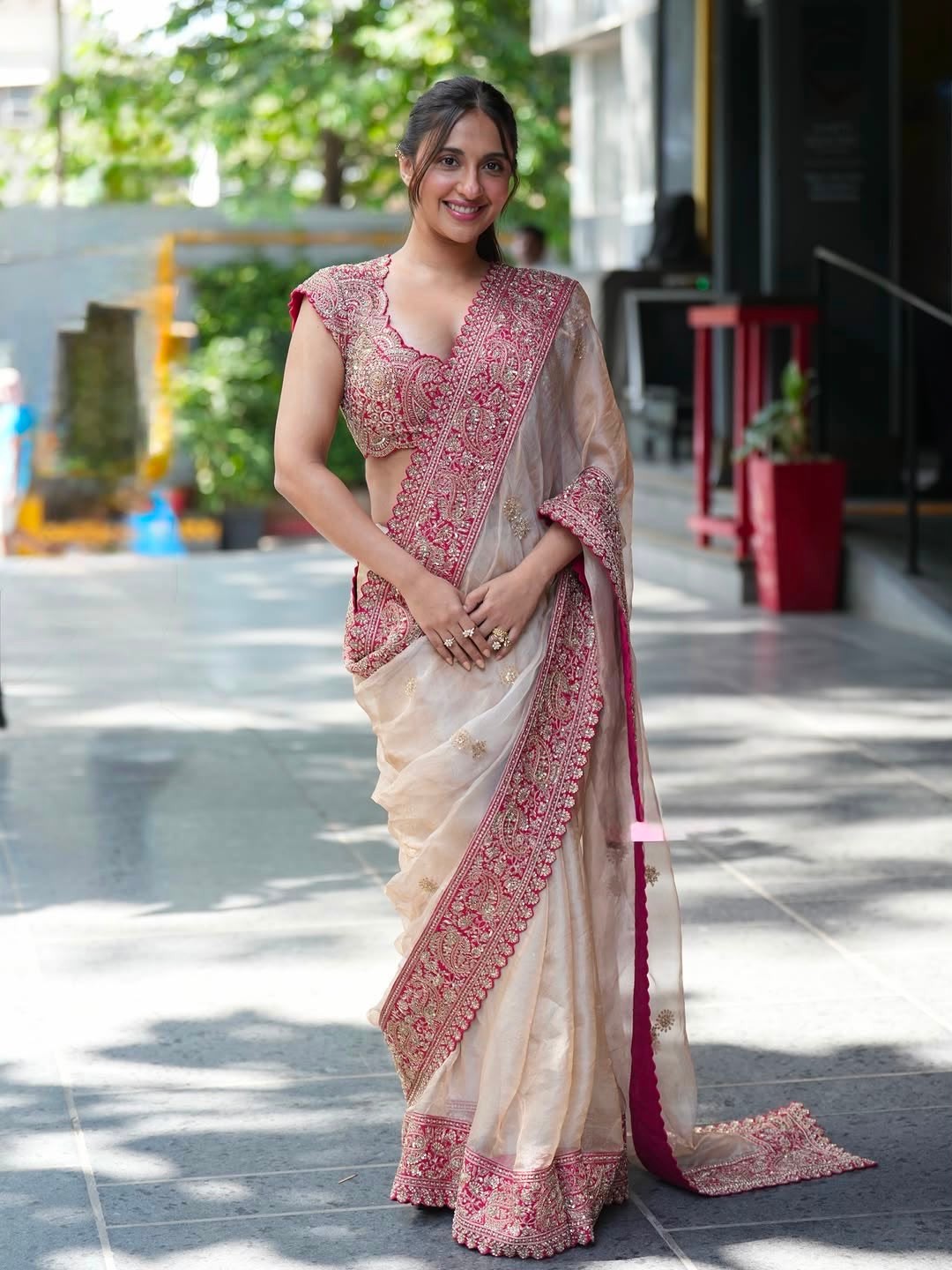 Party Saree Blouse Ethnic Bollywood Indian New Pakistani Sari Designer Wedding