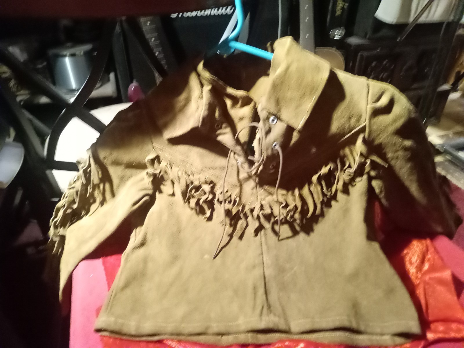 Native American Child Size Fringe Buckskin Shirt