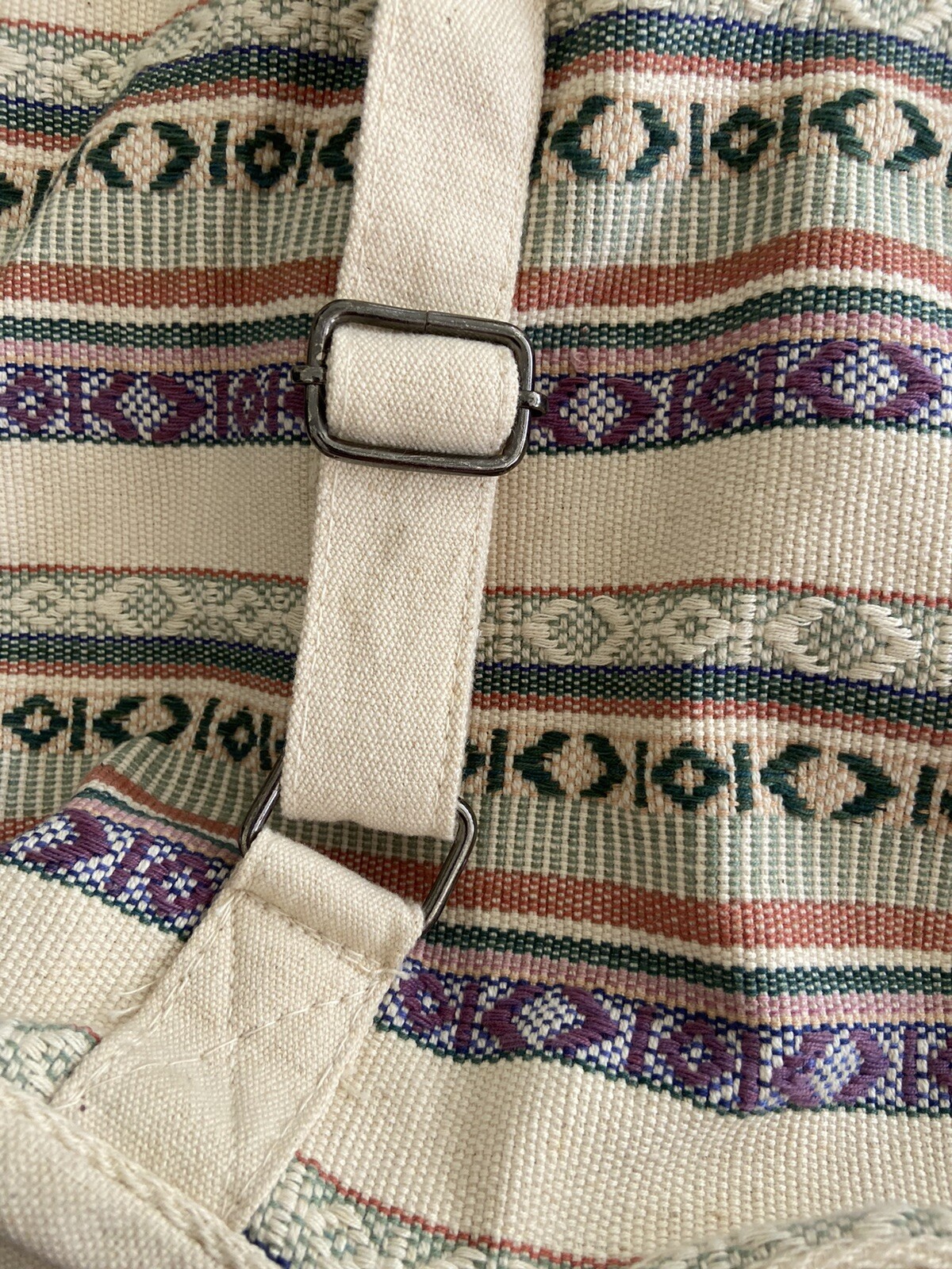 Caribana U.S. Virgin Islands 100% Cotton w Canvas Backpack Travel Indie Casual