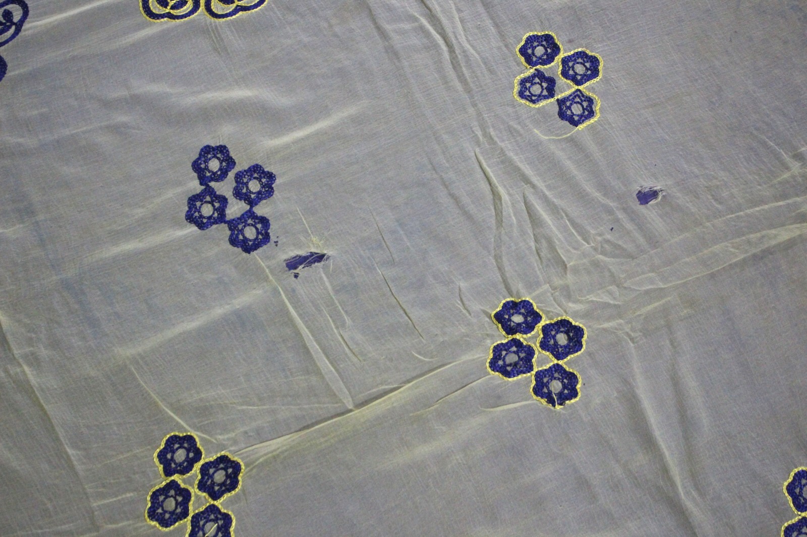 Indian Embroidered Saree Women Wrap Chiffon Dress Sari Curtain Drape 5Y Fabric