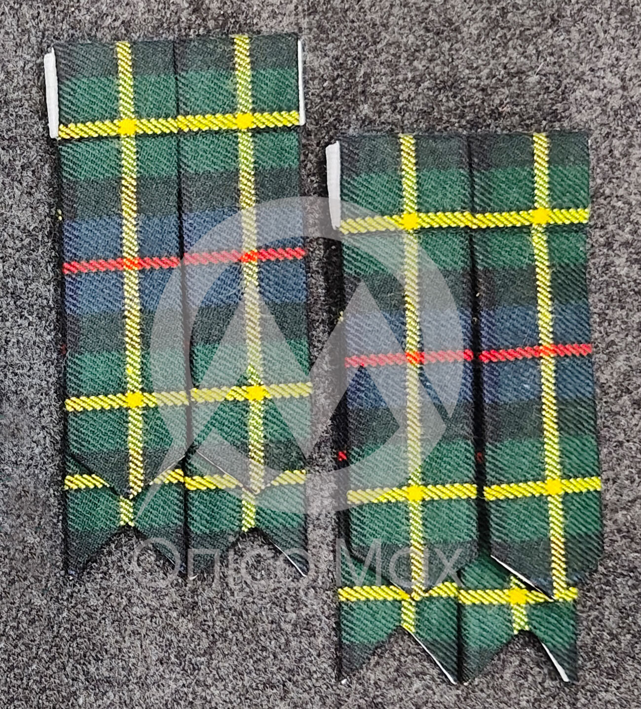 Scottish Tam O Shanter Hat Traditional Acrylic Tam Hat Tartan Kilt Flashes & Tie