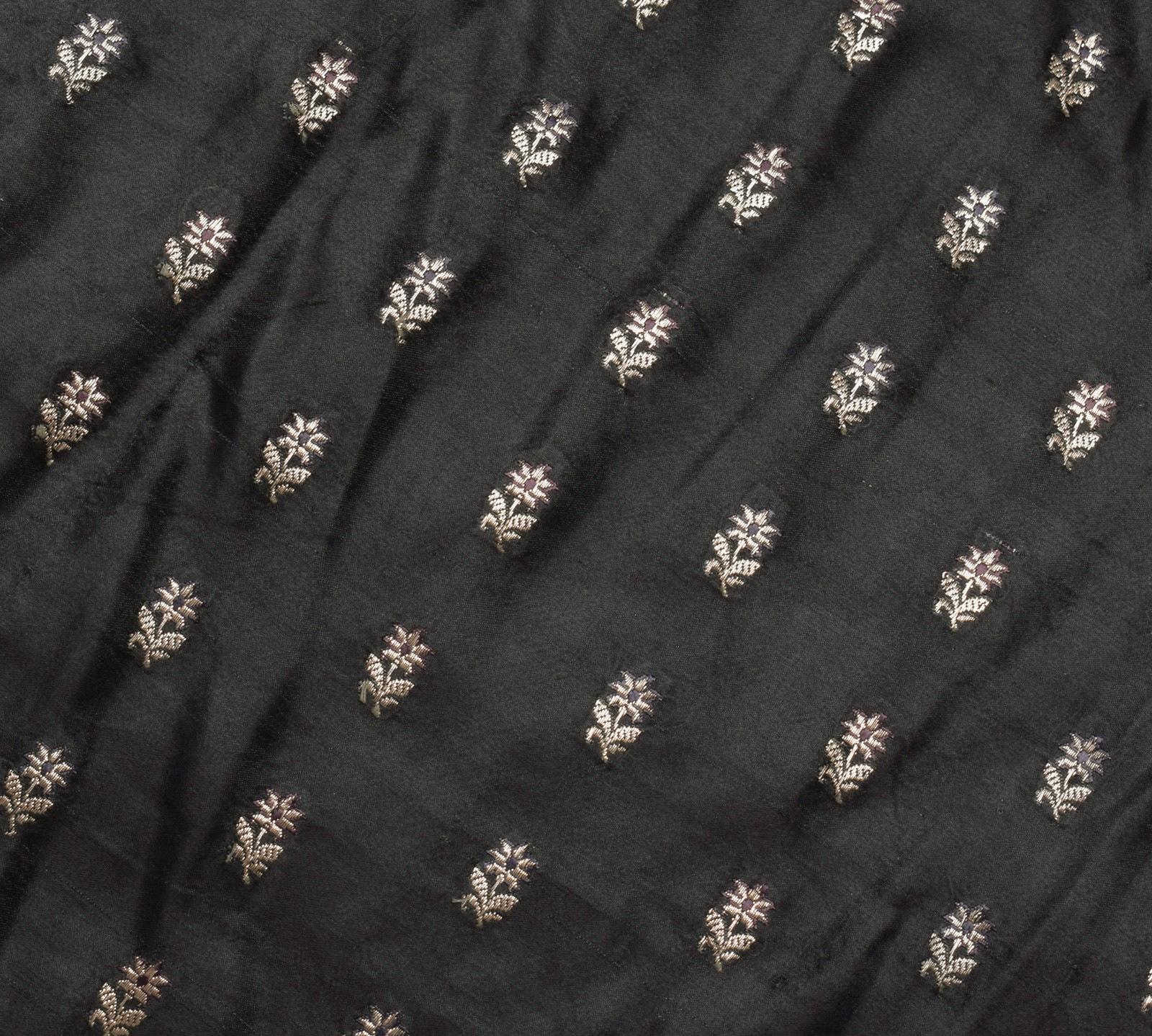 Sushila Vintage Heavy Saree Pure Satin Silk Banarasi Brocade Woven Sari Fabric