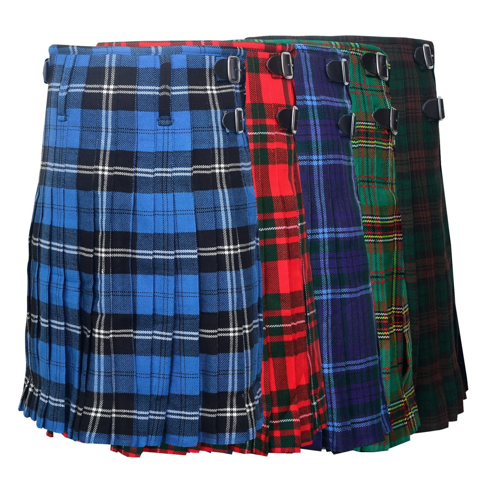 Men’s 5 Yard Scottish Kilts Tartan Kilt 13oz Highland Casual Kilt 5 Tartans