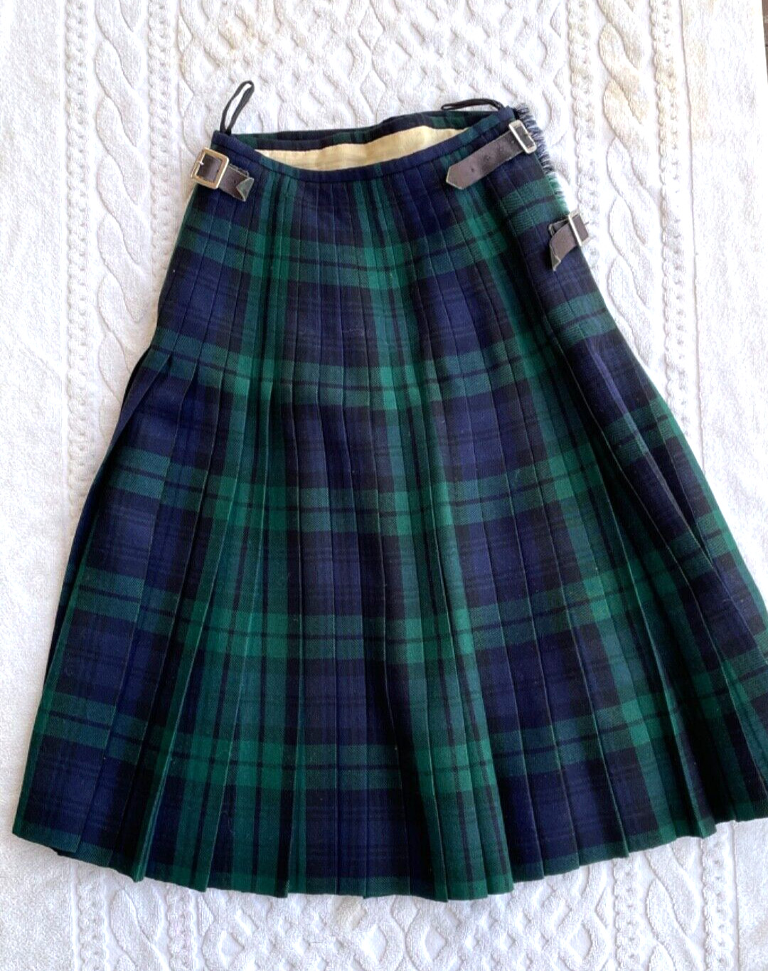 VTG Scottish Handmade Traditional McEwens Of Perth Scotland Tartan Kilt MacLaren