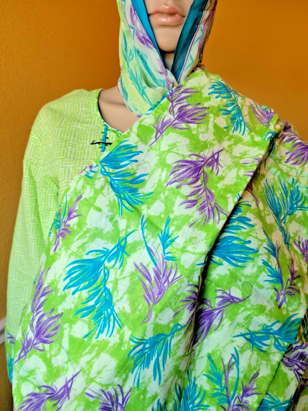 Ready Made Cotton palazzo Salwar Kameez With beautiful embroidery size 44 inch