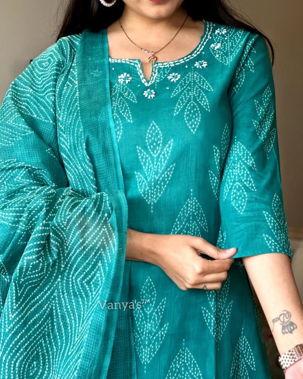 Fully Stitched Kurta Palazzo Dupatta Set 3 Piece Top Tunic Combo Salwar Kameez