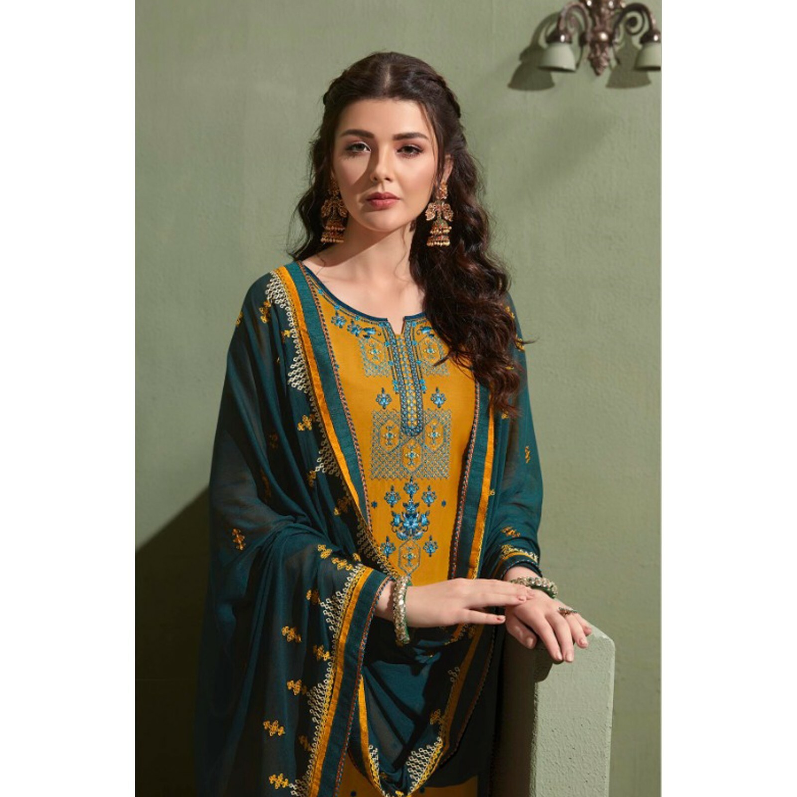 Party Wear Pakistani Indian Beautiful Designer Punjabi Patiyala Dupatta Dresses