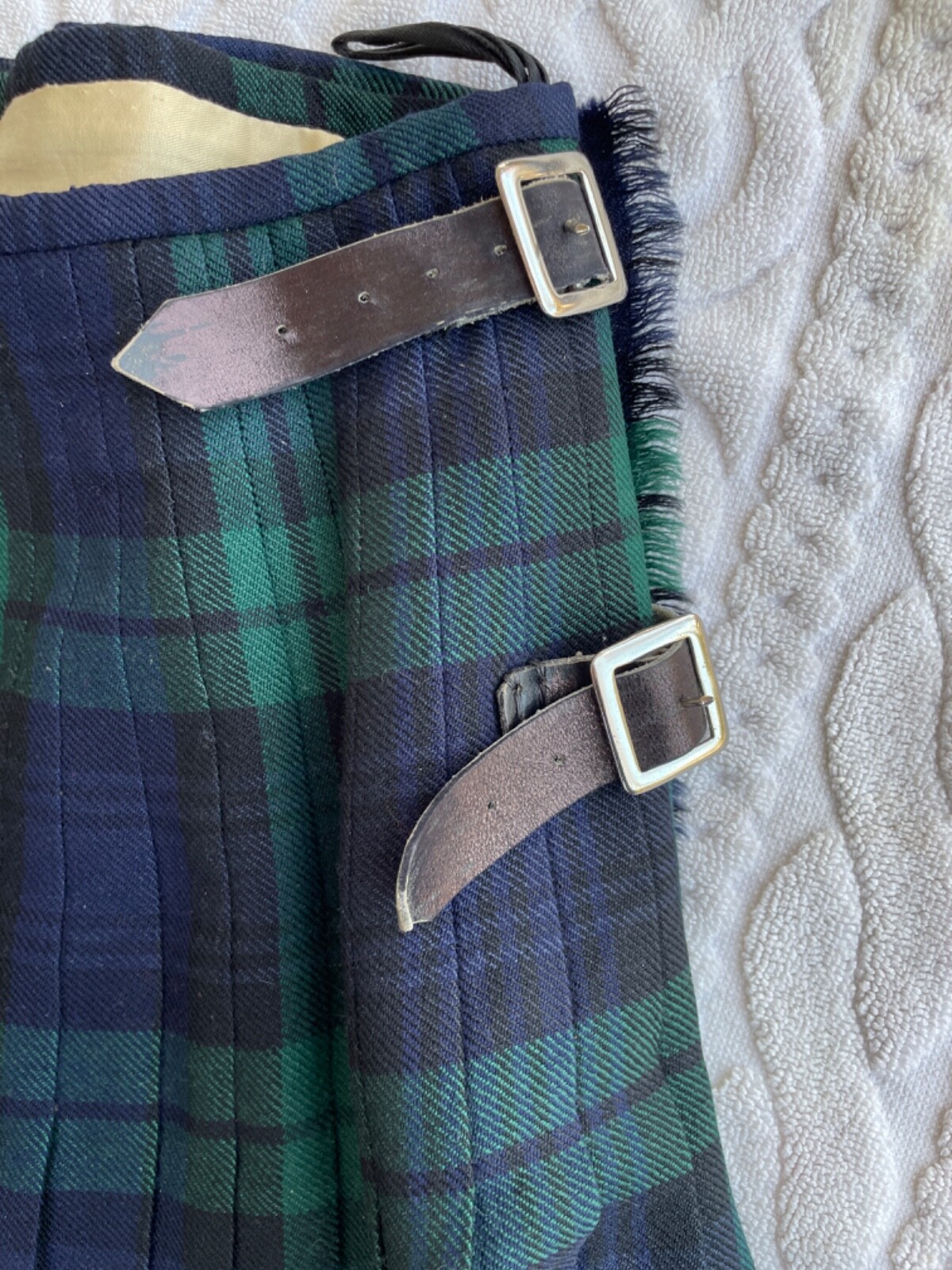 VTG Scottish Handmade Traditional McEwens Of Perth Scotland Tartan Kilt MacLaren