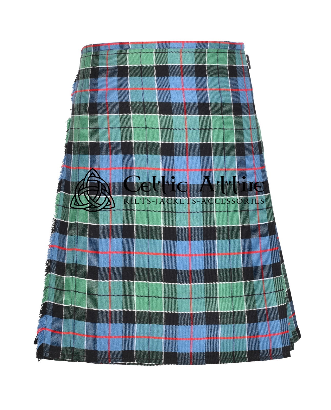 Leslie Green Tartan 8 Yard Scottish Kilt – Made to Order By Celtic Attire