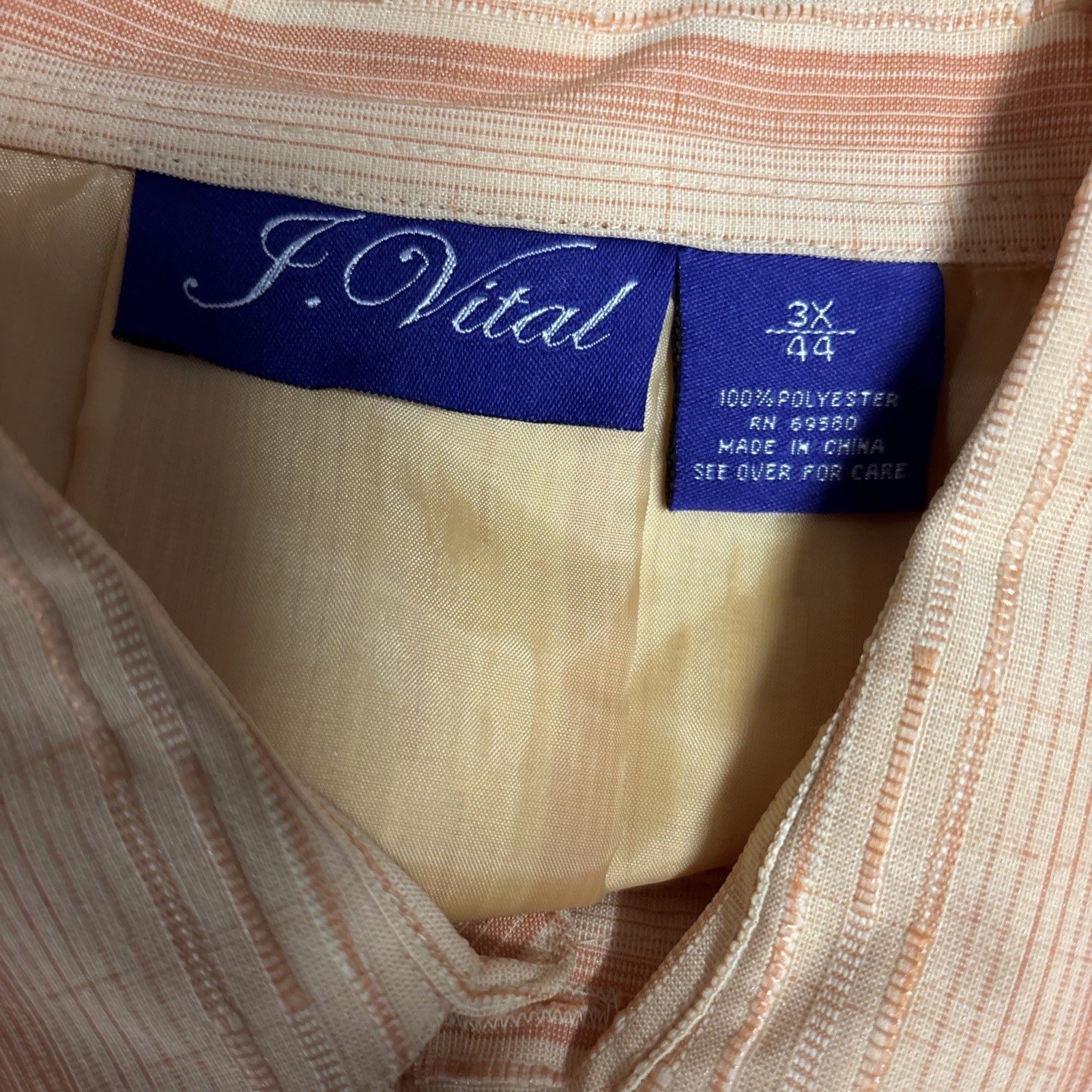 Mens J. Vital 2pc Walking Leisure Suit Yellow NWT Size 3X/ 44