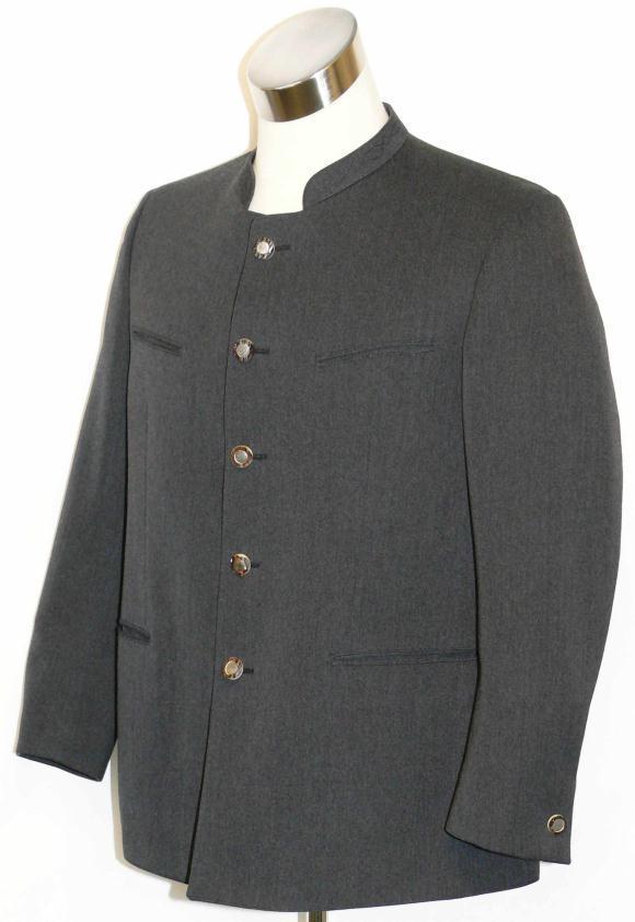 WOOL GRAY Men German SUIT JACKET & PANTS LODENFREY Winter Hunting w38″ c42″ M