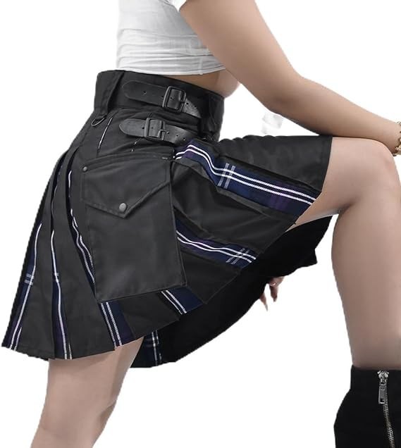 Hybrid Utility Kilts for Women Scottish Traditional Highland Costume Kilts