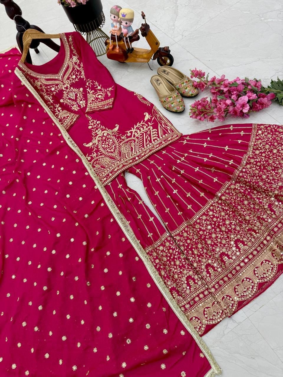 SALWAR KAMEEZ PAKISTANI INDIAN WEDDING PARTY WEAR DRESS BOLLYWOOD SUIT SHARARA