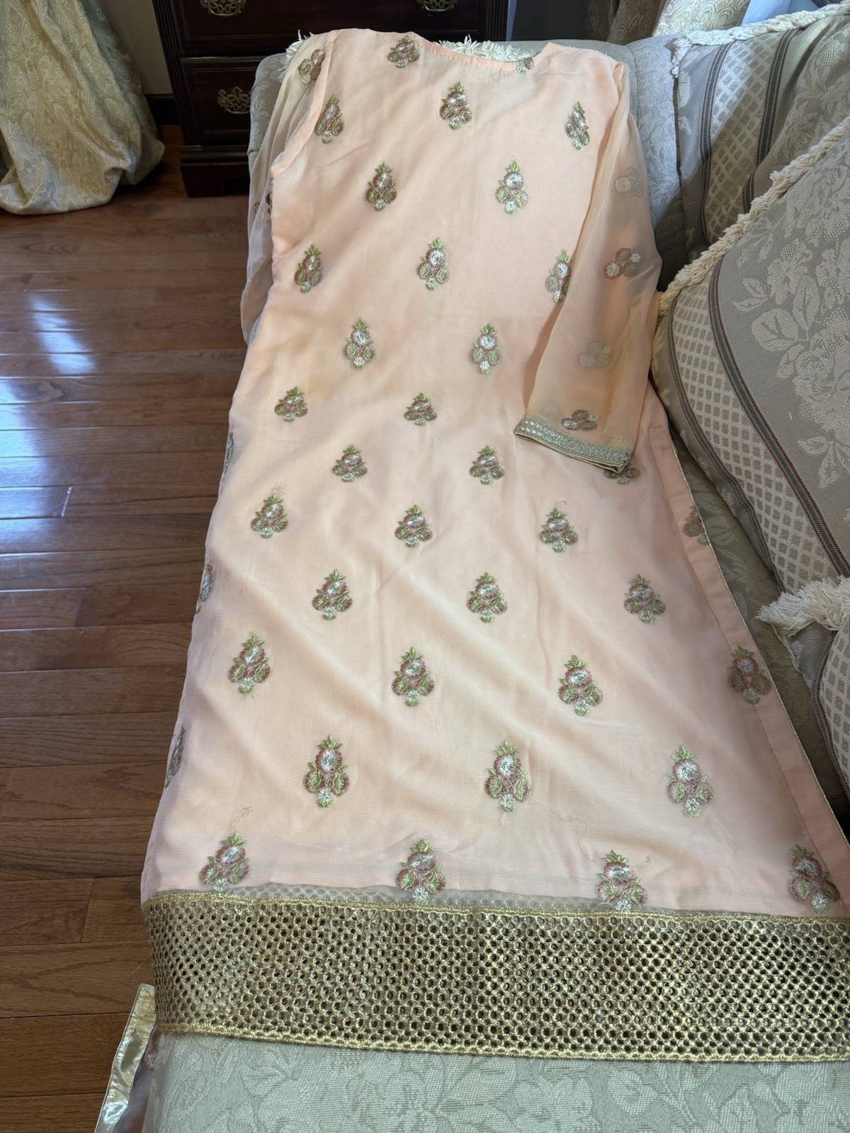 Pakistani Indian embroidered suit