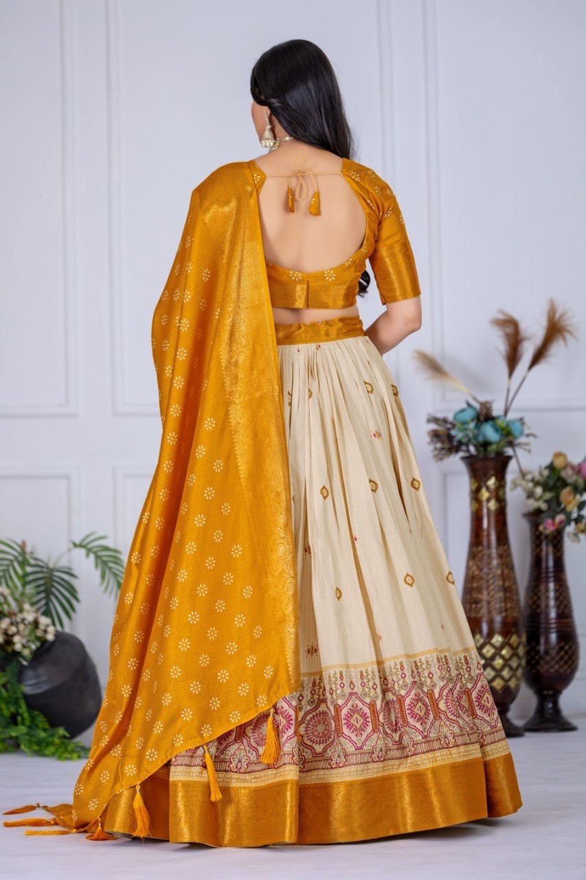Designer Haldi Function Lehenga Choli Premium Ethnic Wear