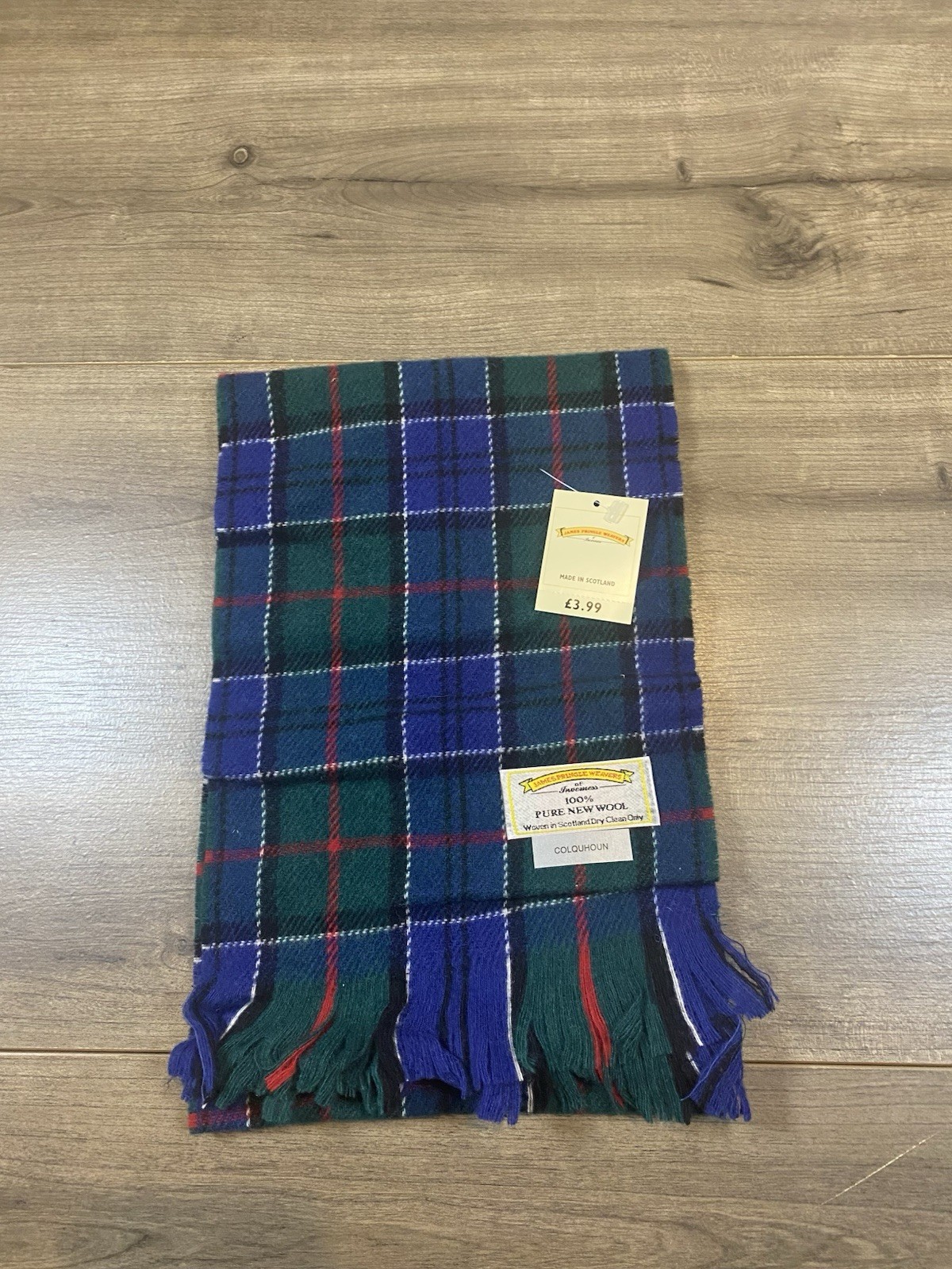 Pure 100% New Wool Scotland NWT tartan Scarf