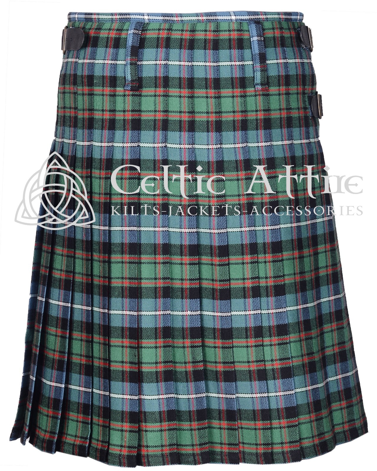 MacRae Ancient Tartan 8 Yard Scottish Kilt – Made to Order By Celtic Attire