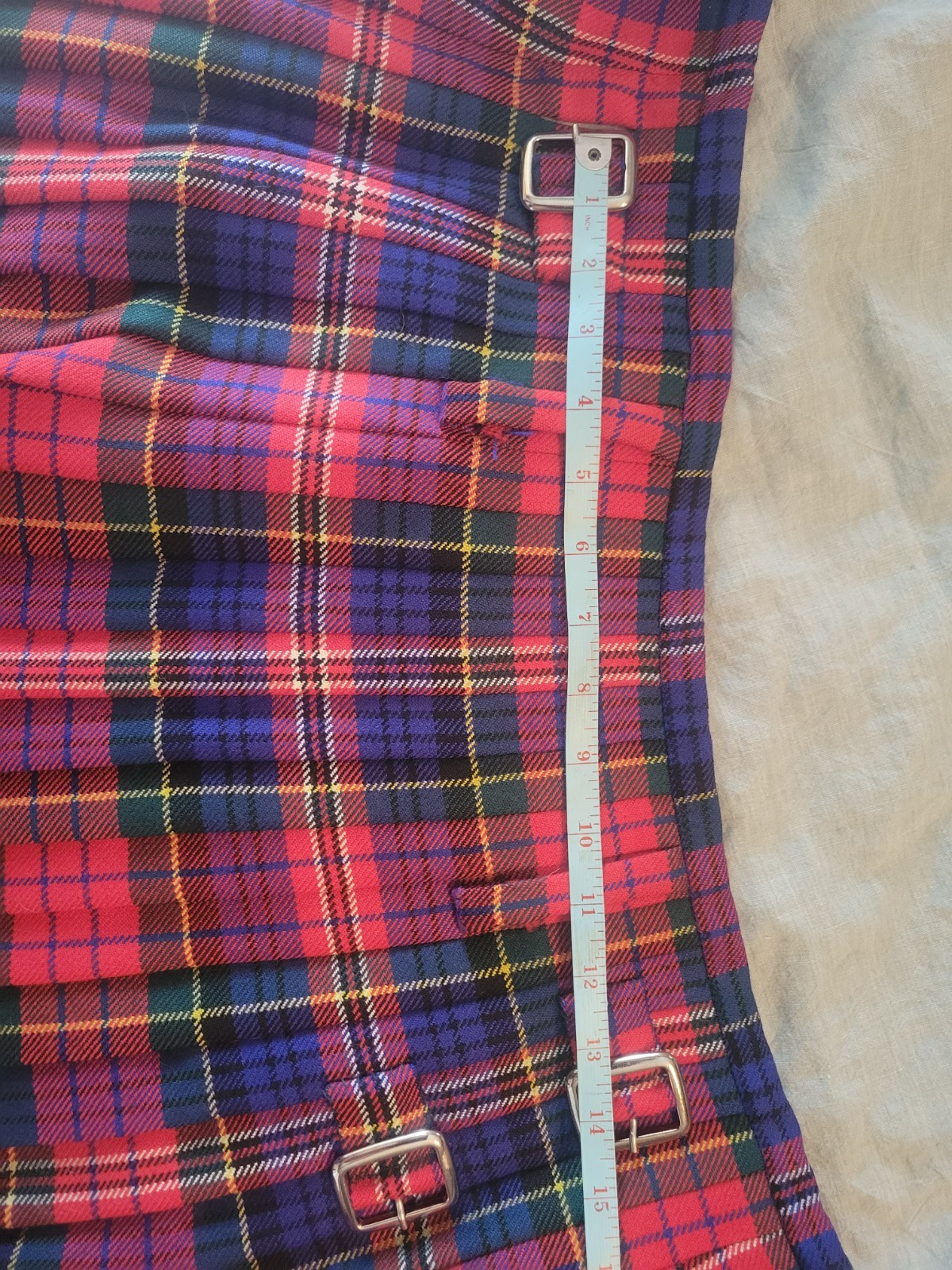 J. Higgins, Ltd. New Handmade McPherson Tartan 100% Heavy Weight 8 Yard Kilt