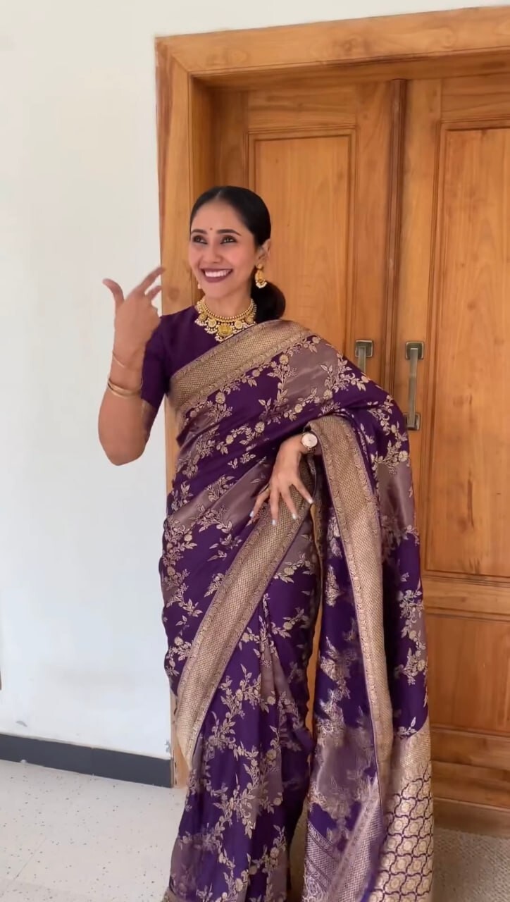 Designer Sari Bollywood Bridal Silk Saree Blouse South Indian Wedding Ready made