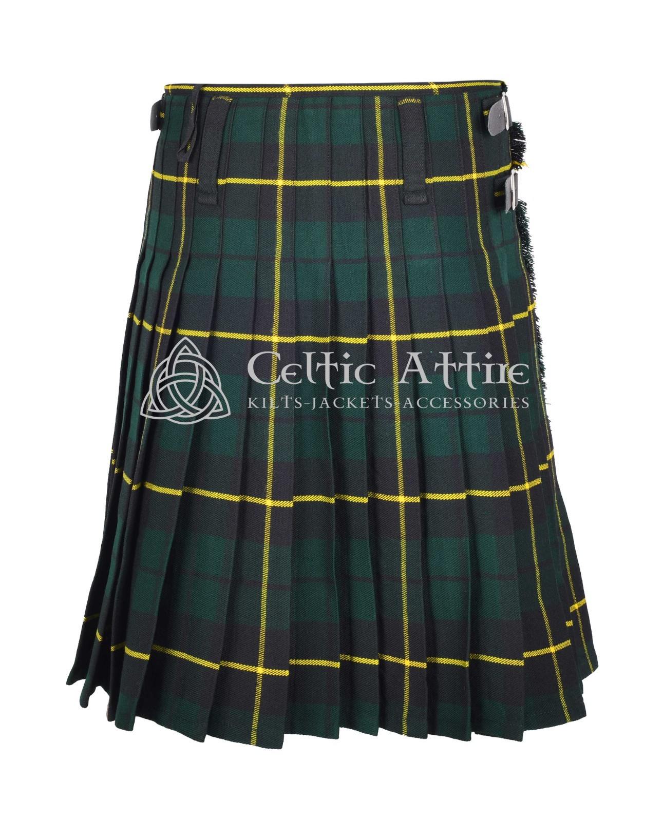 Wallace Hunting Tartan 8 Yard Scottish Kilt – Made to Order By Celtic Attire