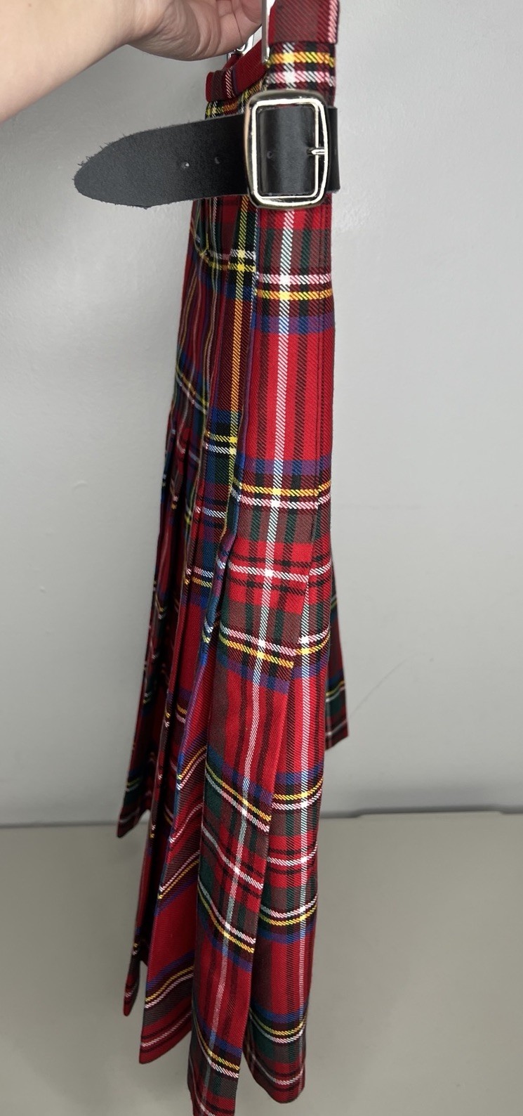 The Kilt Deluxe Kilt Royal Red Tartan Scotland Size 30/32