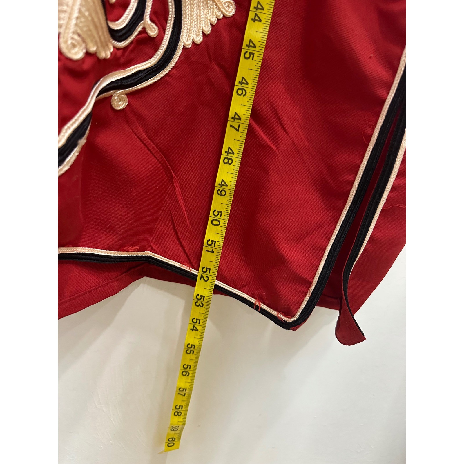 Made in A.R.E. Galabeya Robe Unisex Size 4 Red Good Embroidered Ethnic Egyptian