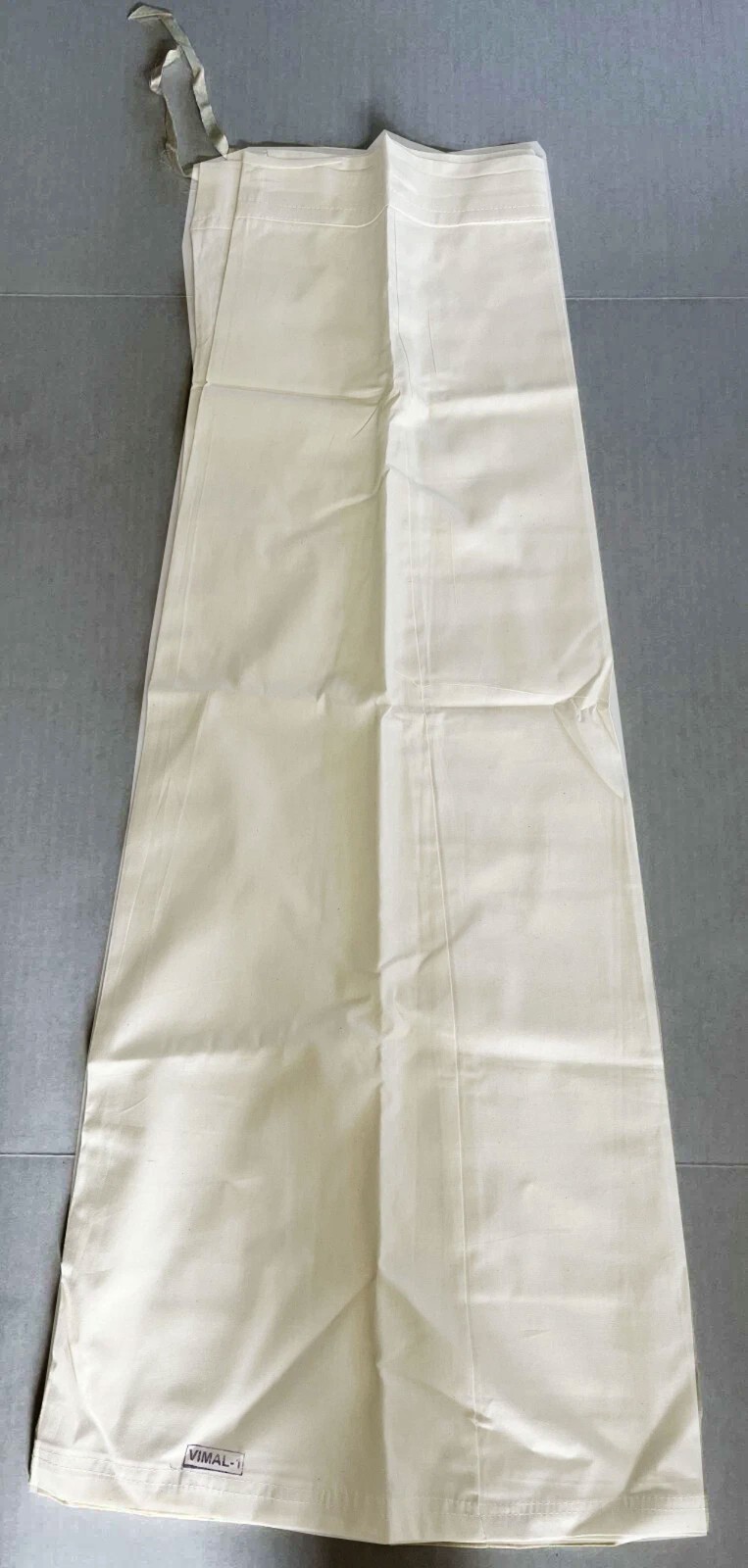 Off-White Sari Petticoat Cotton Stitched Adjustable Waist Saree Underskirt L-37″