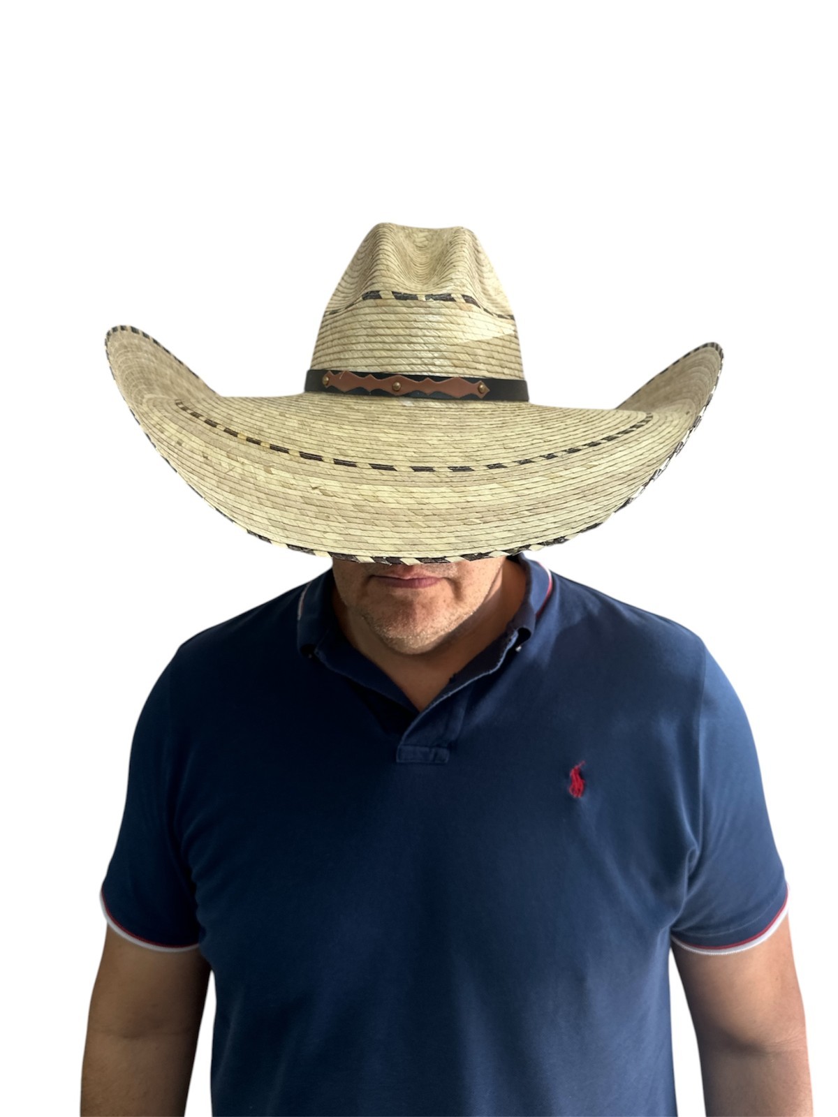 MEXICAN PALM HAT , OUTDOOR ,SOMBRERO , SPEEDY GONZALES , ROUND , OUTLAW , NEW