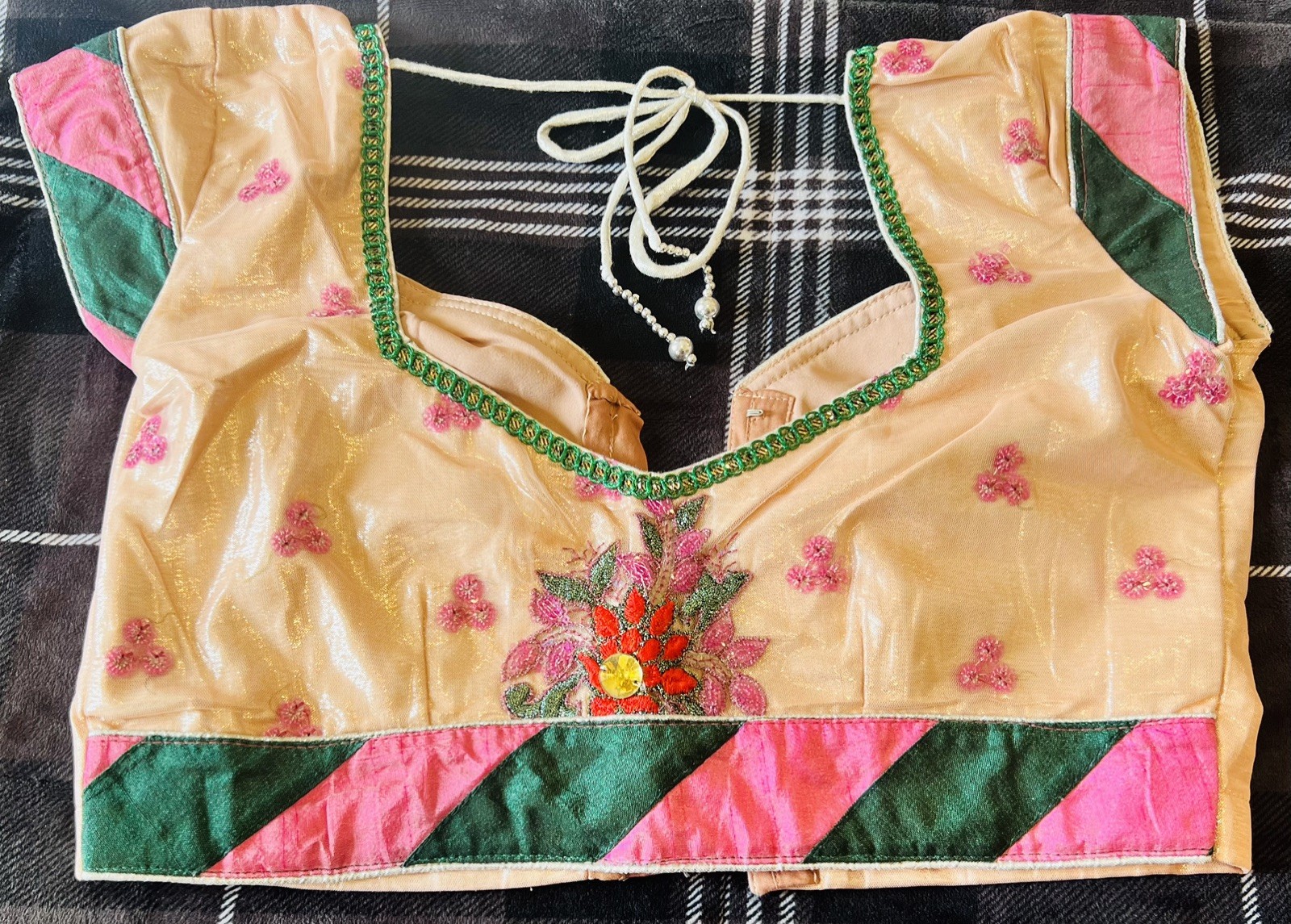 Soft net saree with blouse and inskirt for women / girls