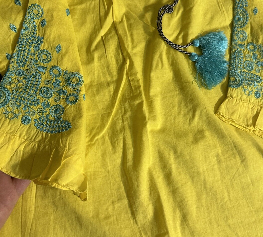 ‼️KHAADI BRAND BEAUTIFUL EMB KURTIS/SHIRT ONLY-Clearance – Many Sizes- $14 Only