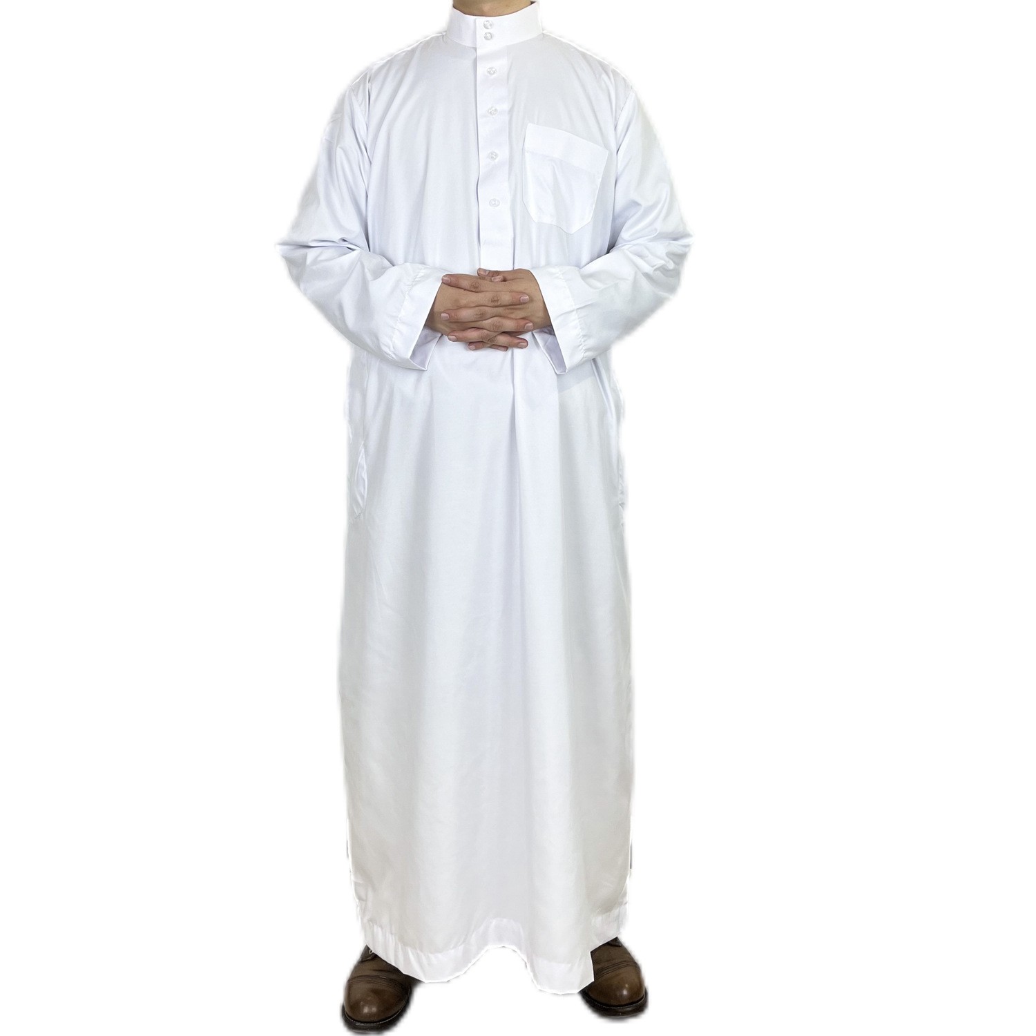 Arabian Men Long Robe Thobe Dishdasha Jubba Thoub Muslim Kaftan Abaya Ramadan