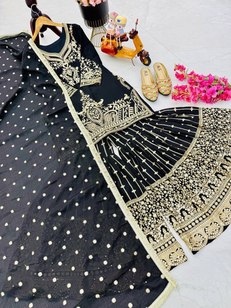 SALWAR KAMEEZ PAKISTANI INDIAN WEDDING PARTY WEAR DRESS BOLLYWOOD SUIT SHARARA