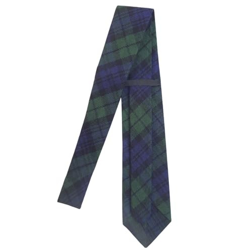 Scottish Tartan Tie – Traditional Plaid, 57″ Length, 3″ Width – Black Watch