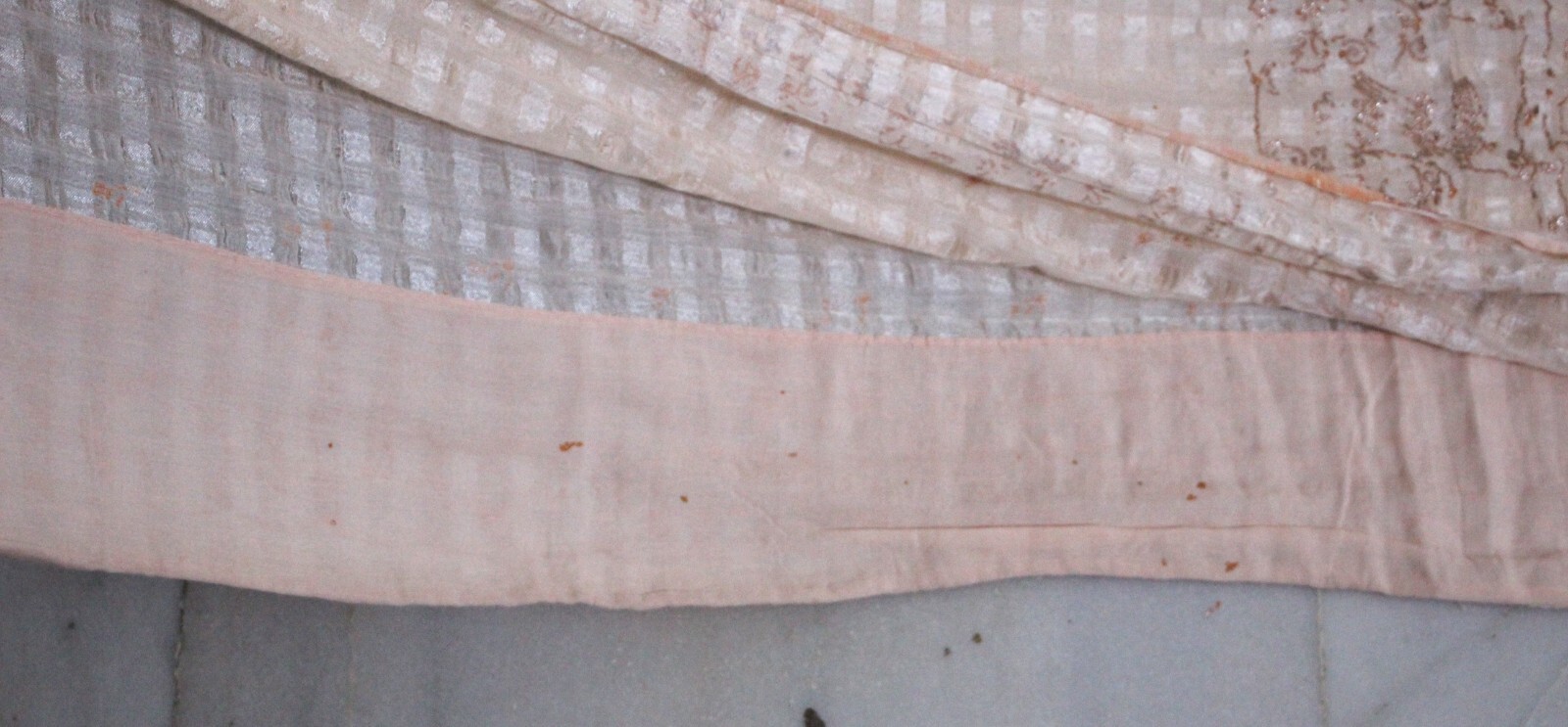 Bridal Saree Indian Dress Vintage Used Recycled Fabric Printed Sewing Sari Scrap