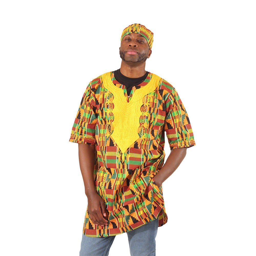 Unisex Dashiki Top With Embroidery