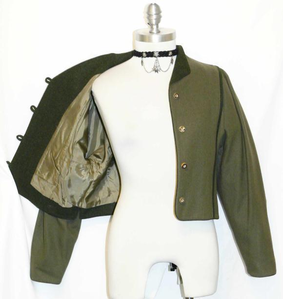 GREEN German WOOL Short Hunting Equestrian JACKET/40/S
