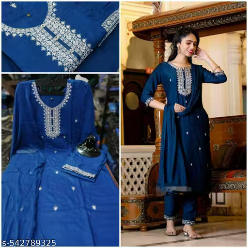 Women’s cotton Regular Fit Kurta & Pants Stitched kurti set for women