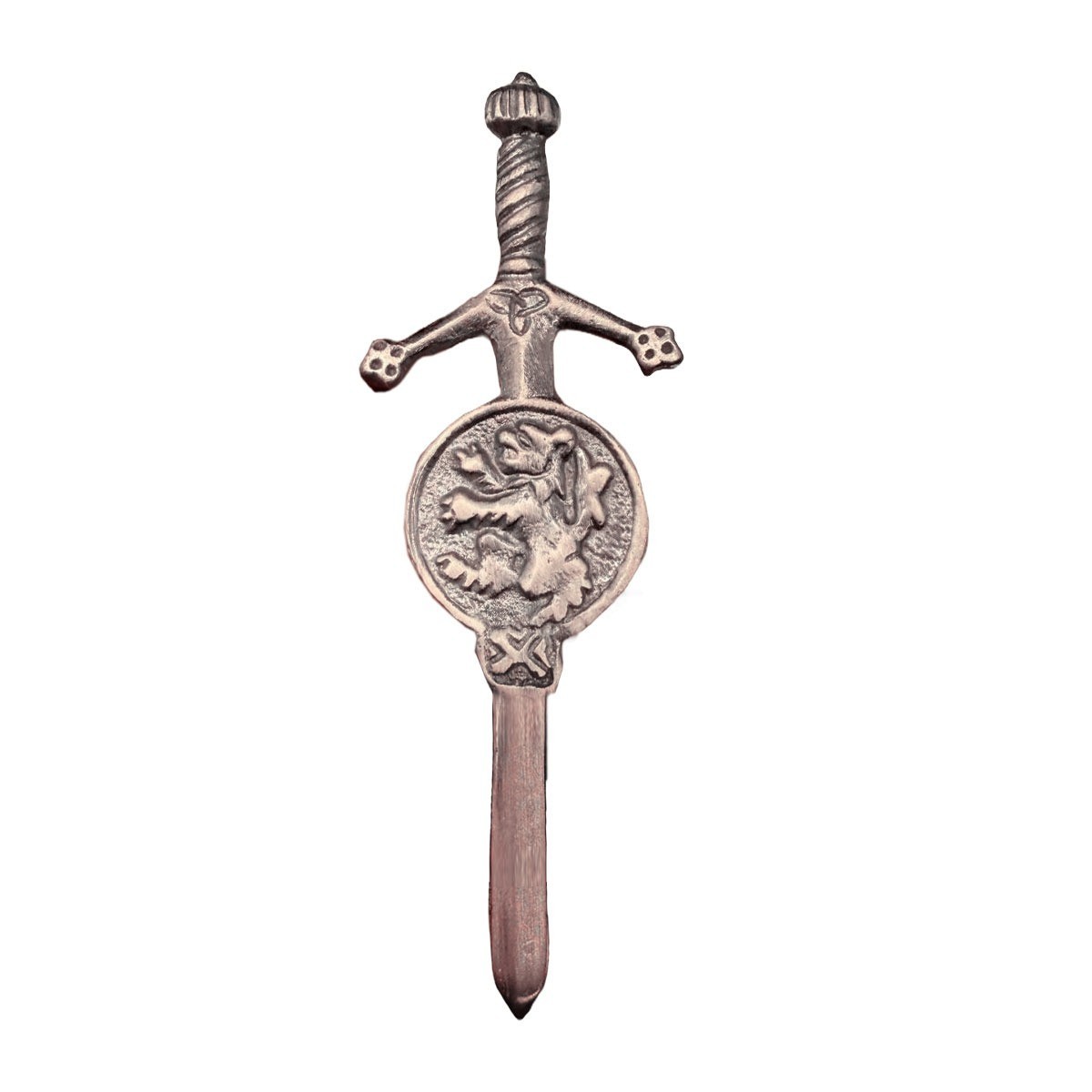 Rampant Lion Kilt Pin 3.5″ Antique & Chrome Finish Scottish Highland Kilt Pin