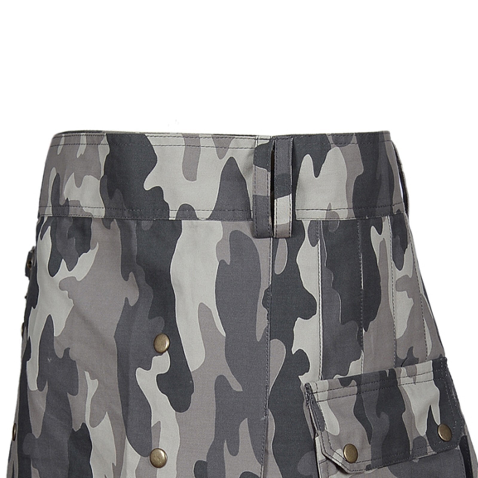 Scottish Utility Kilt Camouflage Army Grey Men Highlanders Modern Kilt Costumes