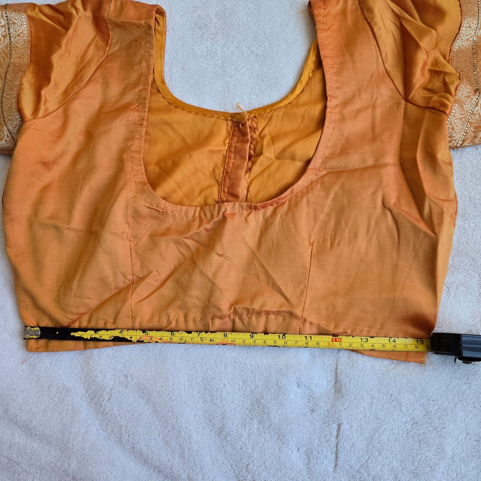 Light orange Banarsi silk saree NEGOTIABLE