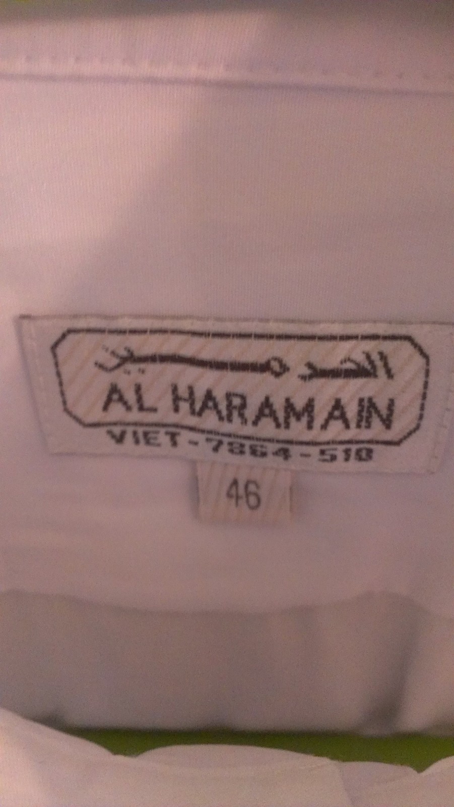 Al-Haramain Original 100% White Thobe (Boys size 46) USA SELLER