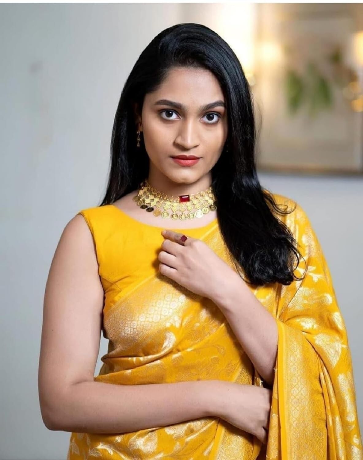 Banarasi Jacquard Soft Lichi Silk Saree with Unstitched Blouse Piece