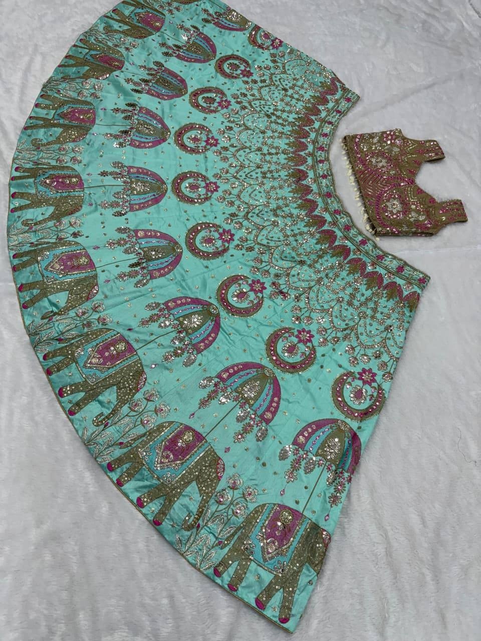 Bollywood Indian Lehenga Ethnic Wedding Pakistani Bridal Party Lengha Choli