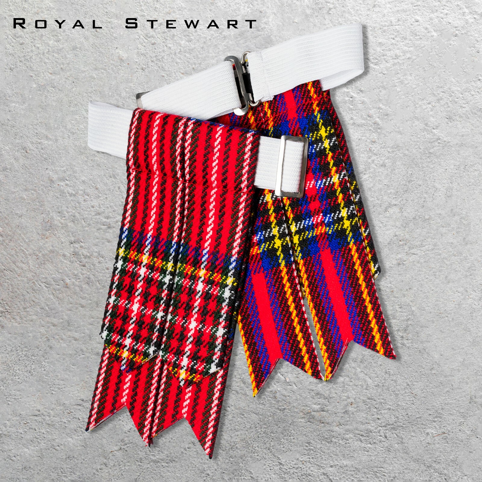 Kilt Flashes Scottish highland Multi Colors Tartan comes Heavy Buckle & Garter