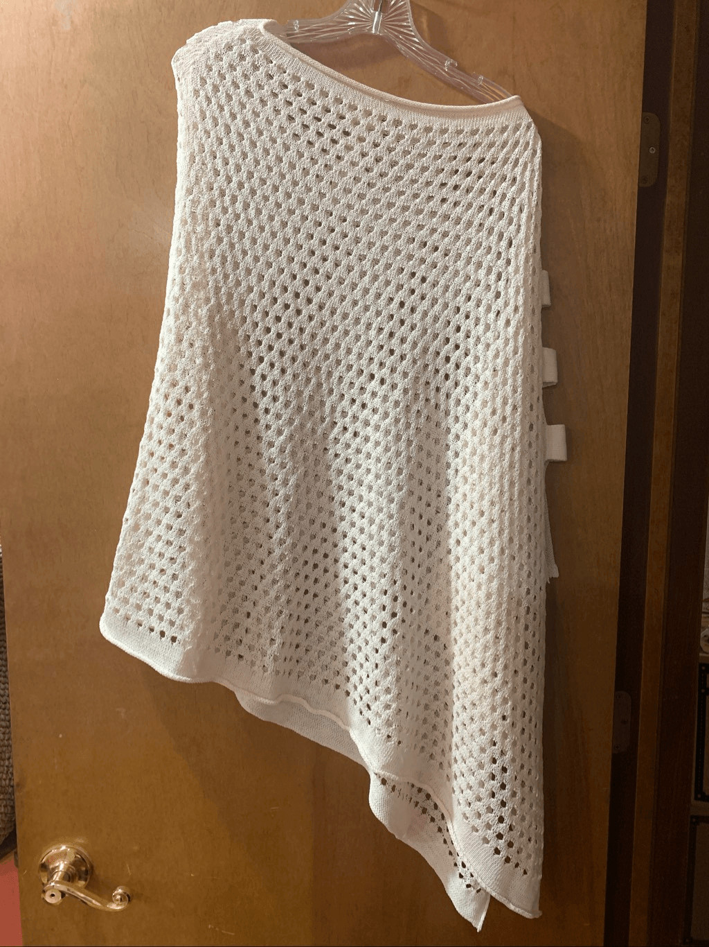 Chico Poncho Cream Penny Perforated Cutout Sleeve #casual #all seasons #cruise