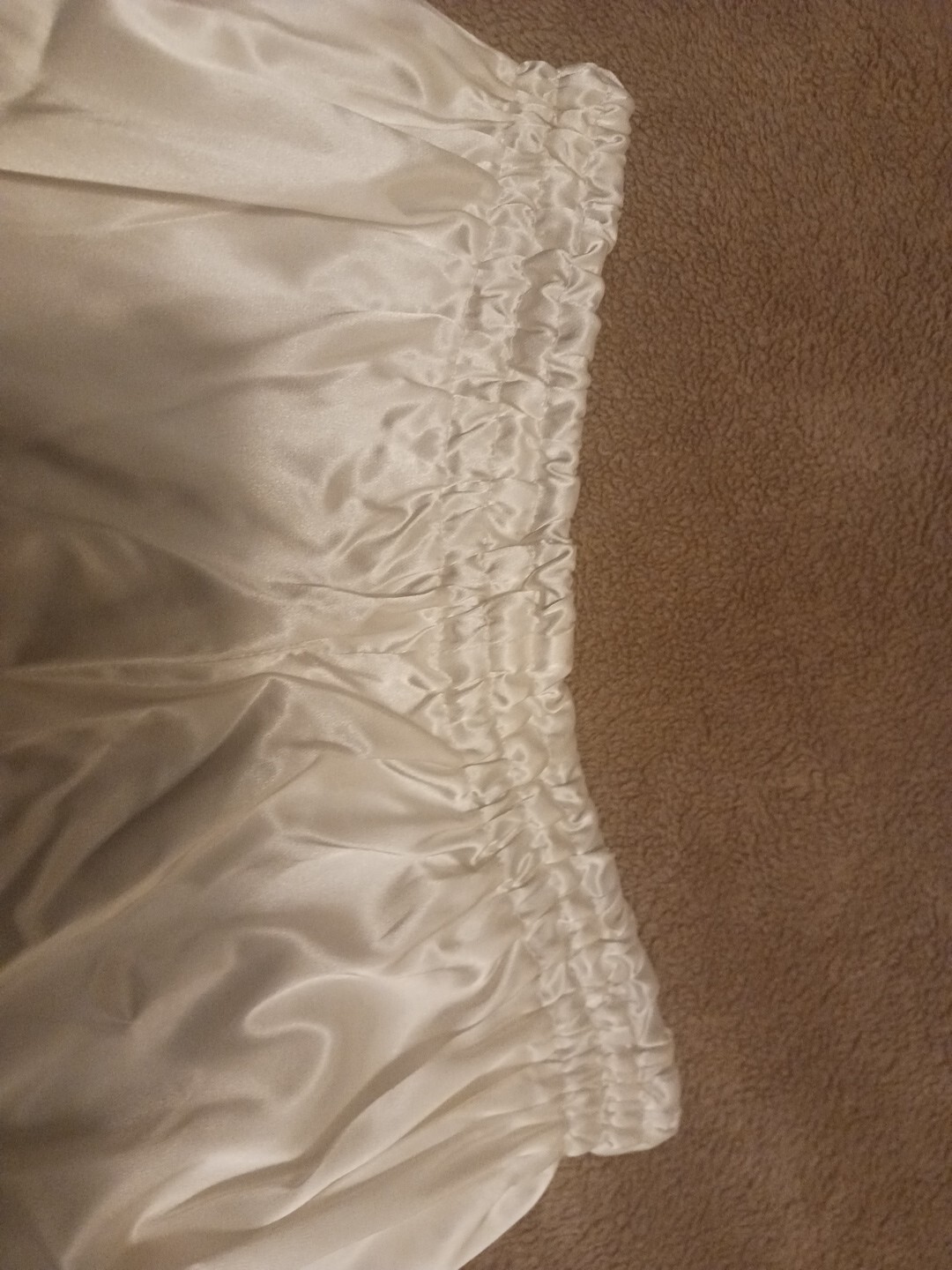 ASIAN WHITE SILK PAJAMA SET-SIZE LARGE